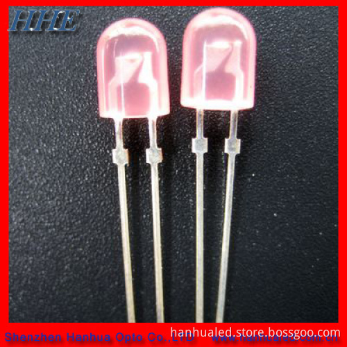 5mm Oval Pink Flesh Color LED RoHS Certificated (HH-5S0CFR506)